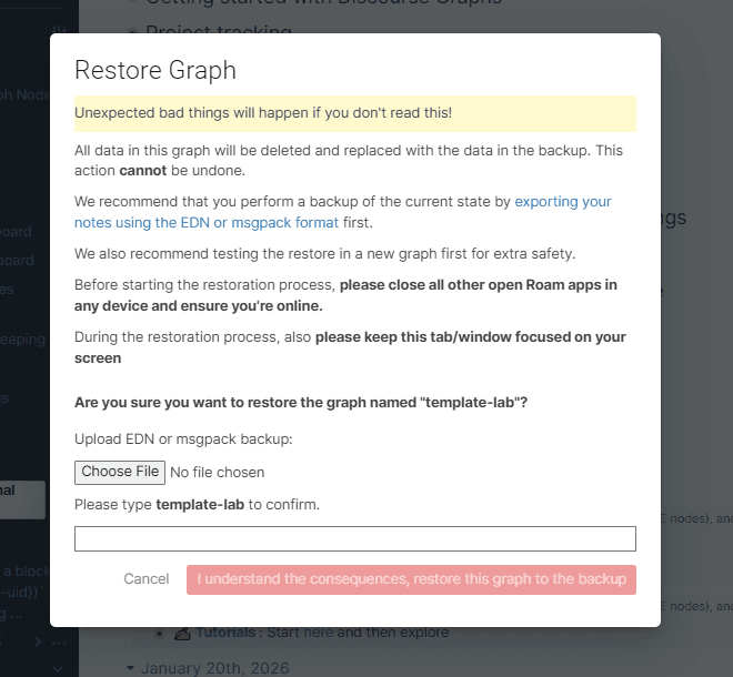 restore graph